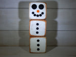 Rustic Snowman Home or Garden Christmas Decor Reclaimed 4x4 Post Wood