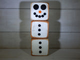 Rustic Snowman Home or Garden Christmas Decor Reclaimed 4x4 Post Wood