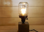 Rustic Canning Jar Lamp Reclaimed Pine & Cedar Fence Wood - Free Shipping!