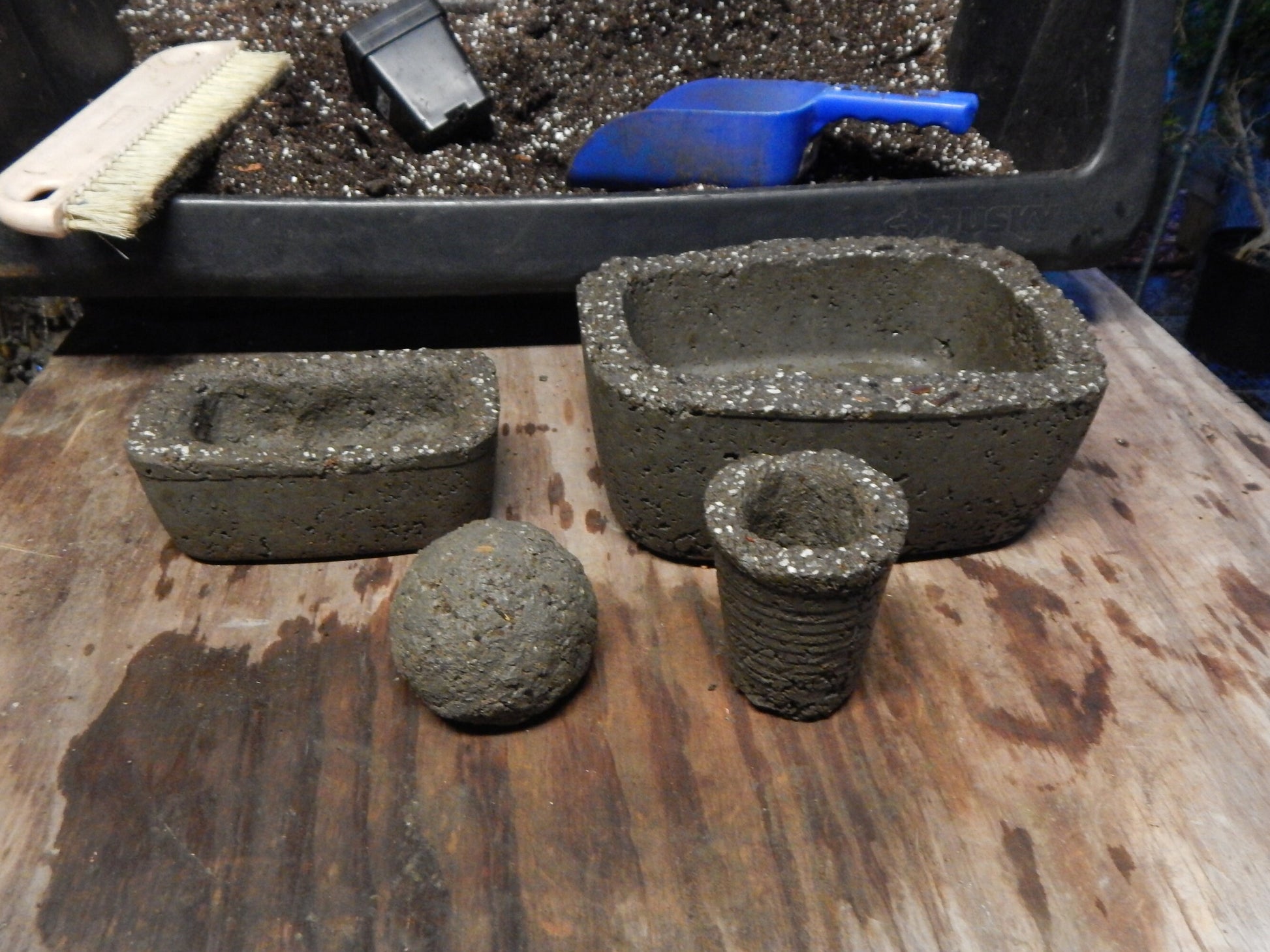 Gray Hypertufa Cement Mix - Just Add Water - 1 Gallon, 2 Gallons or 3.5 Gallons - Free Shipping!