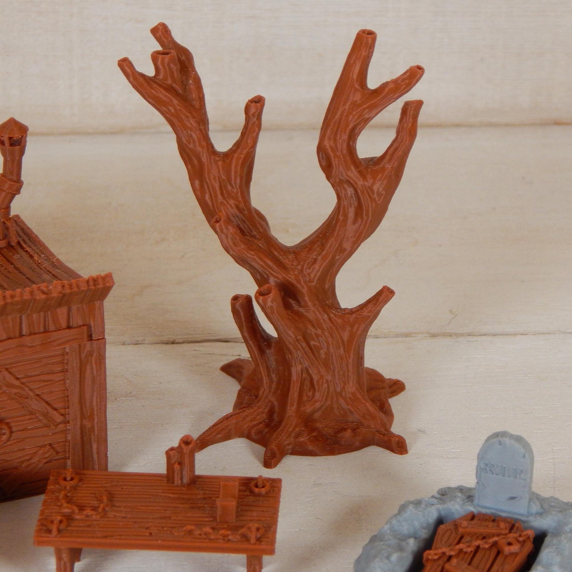 Gravedigger's Shack Set Tabletop Gaming & Diorama 3D Printed Free Shipping!