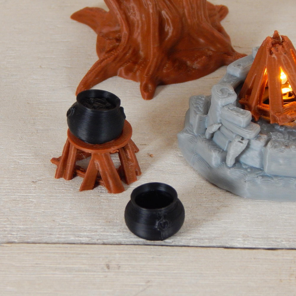 Campfire Set Tabletop Gaming & Diorama 3D Printed Free Shipping!
