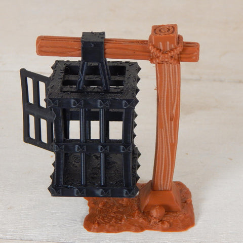 Gibbeting Cage Tabletop Gaming & Diorama 3D Printed Free Shipping!