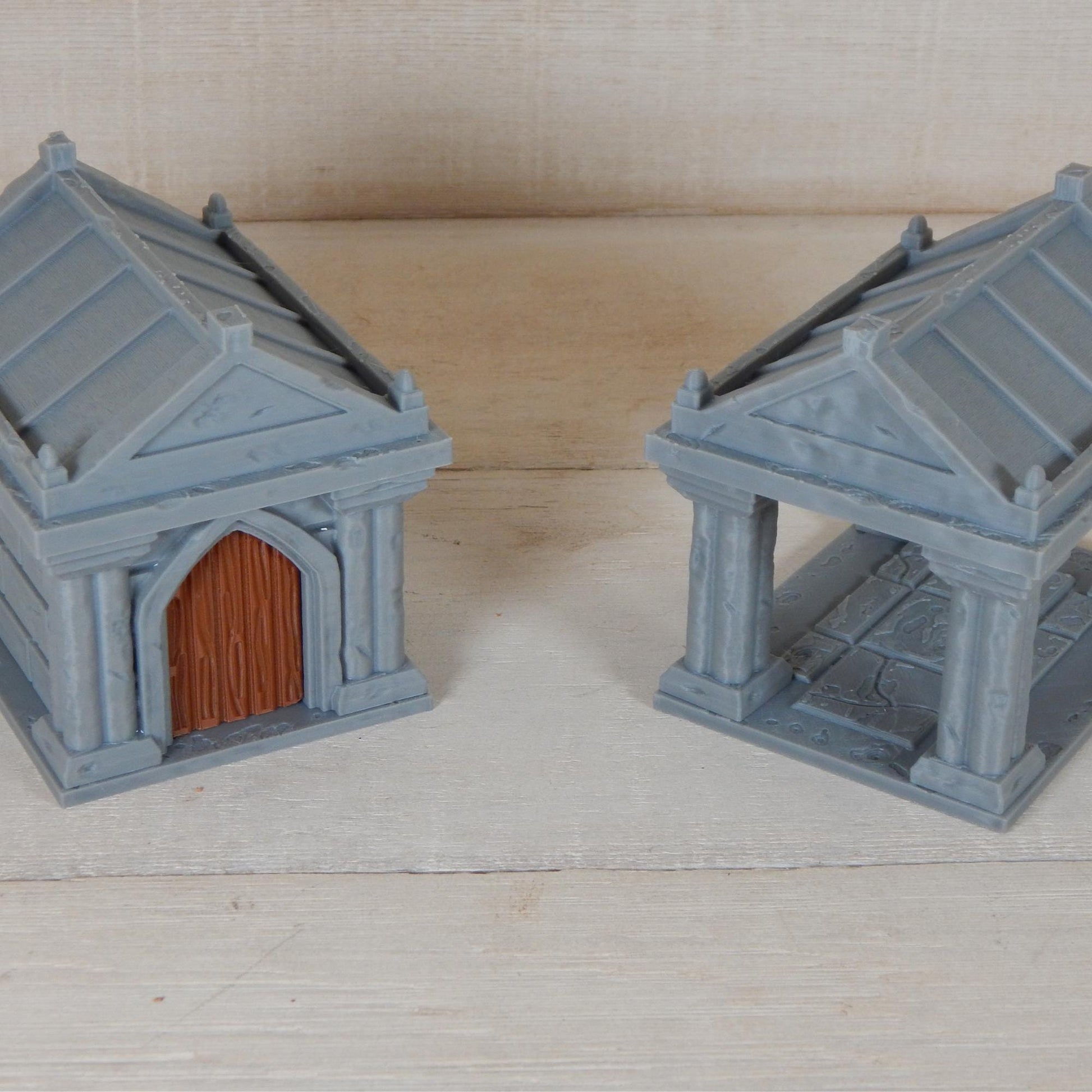 Mausoleum Sets 1 and 2 Tabletop Gaming & Diorama 3D Printed Free Shipping!