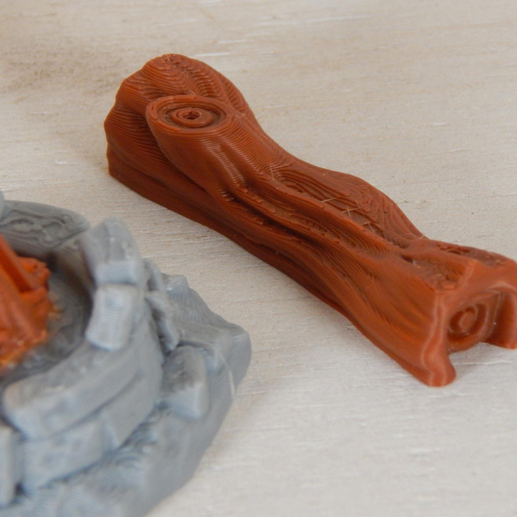 Campfire Set Tabletop Gaming & Diorama 3D Printed Free Shipping!