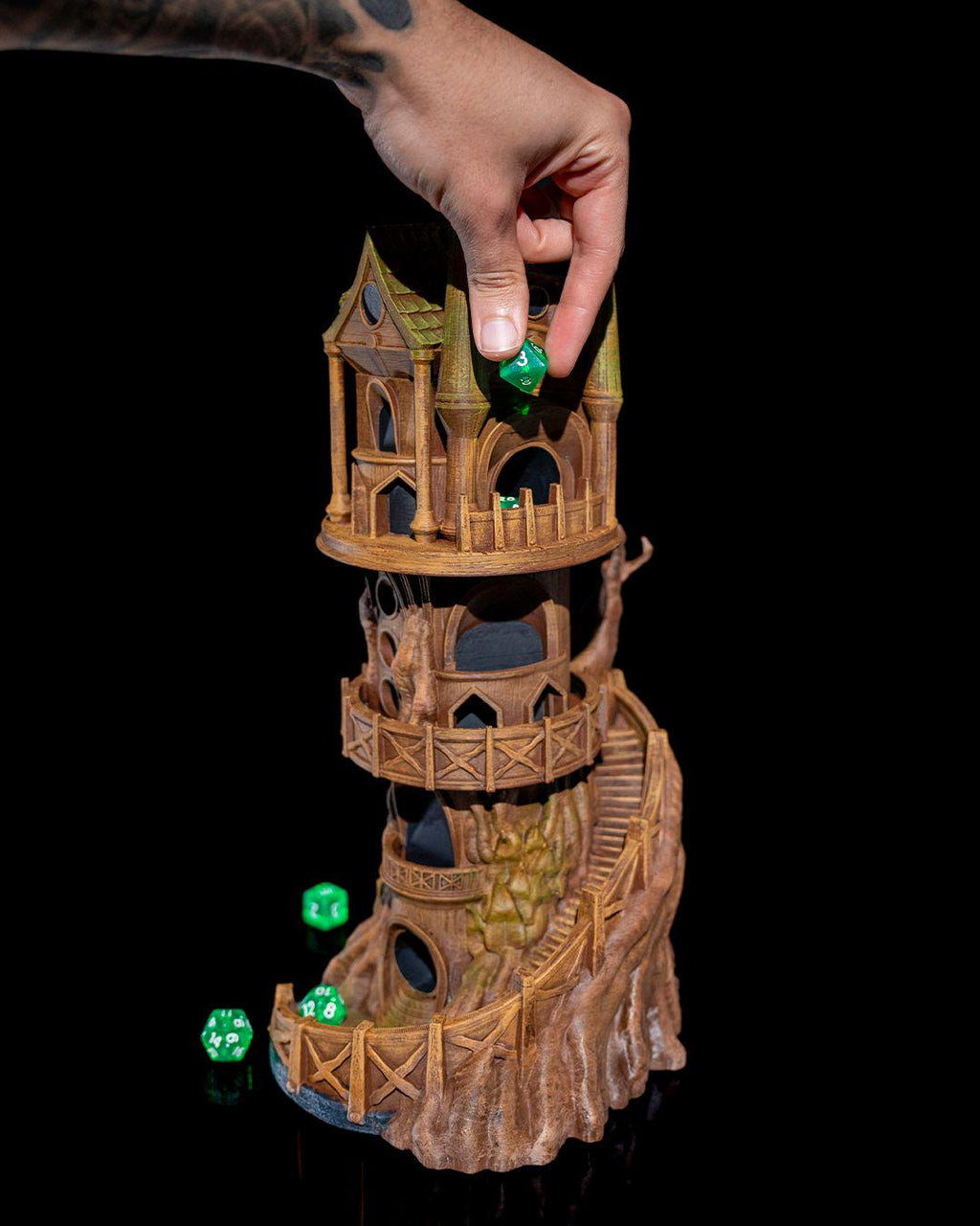 Watch Tower Dice Tower 3D Printed Bonus Dice Set Free Shipping!