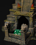 Ancient Temple Dice Tower 3D Printed Bonus Dice Set Free Shipping!