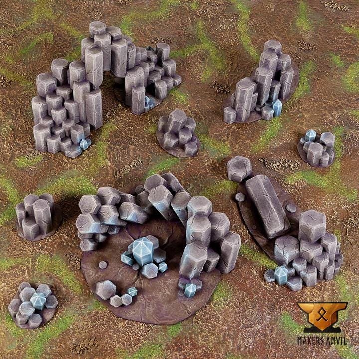 Planetary Outpost | Full Set | Tabletop Gaming & Diorama Scenery Terrain | 28mm to 32mm Scale | 3D Printed | Makers Anvil | Free Shipping