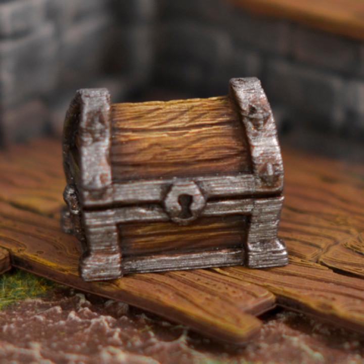 Dungeon Chests | Tabletop Gaming & Diorama Scenery Terrain | 28mm to 32mm Scale | 3D Printed | Makers Anvil | Free Shipping