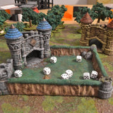 Dice Battlefields + Dice Set | Tabletop Gaming & Diorama Scenery Terrain | 28mm to 32mm Scale | 3D Printed | Makers Anvil | Free Shipping