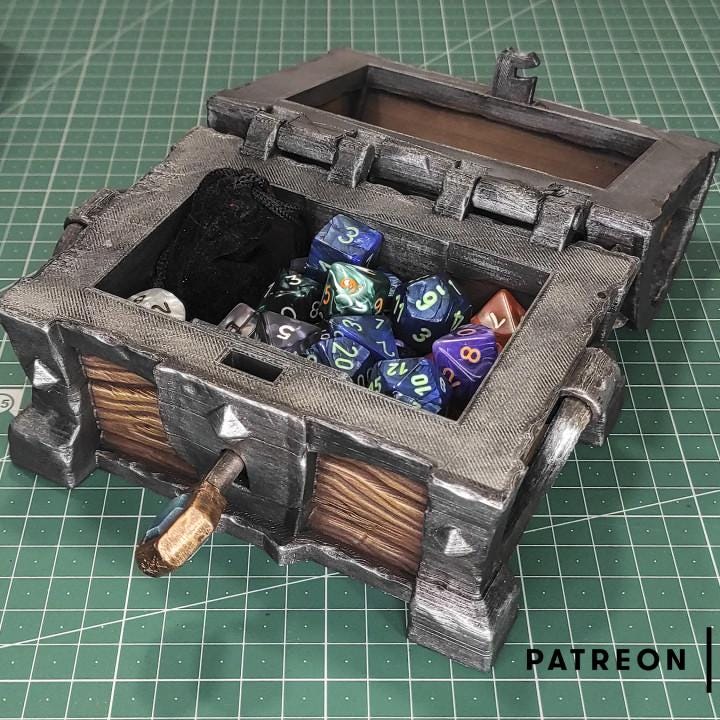 Dungeon Chest #1 | Tabletop Gaming & Diorama Scenery Terrain | 28mm to 32mm Scale | 3D Printed | Makers Anvil | Free Shipping