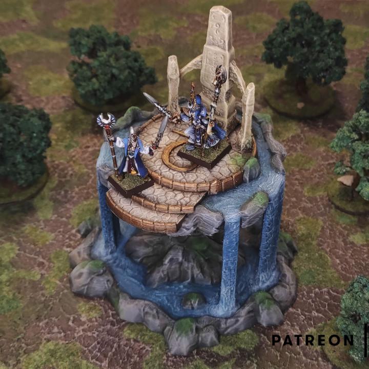 Elven Floating Island | Tabletop Gaming & Diorama Scenery Terrain | 28mm to 32mm Scale | 3D Printed | Makers Anvil | Free Shipping