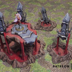 Dark Elves Floating Island | Tabletop Gaming & Diorama Scenery Terrain | 28mm to 32mm Scale | 3D Printed | Makers Anvil | Free Shipping