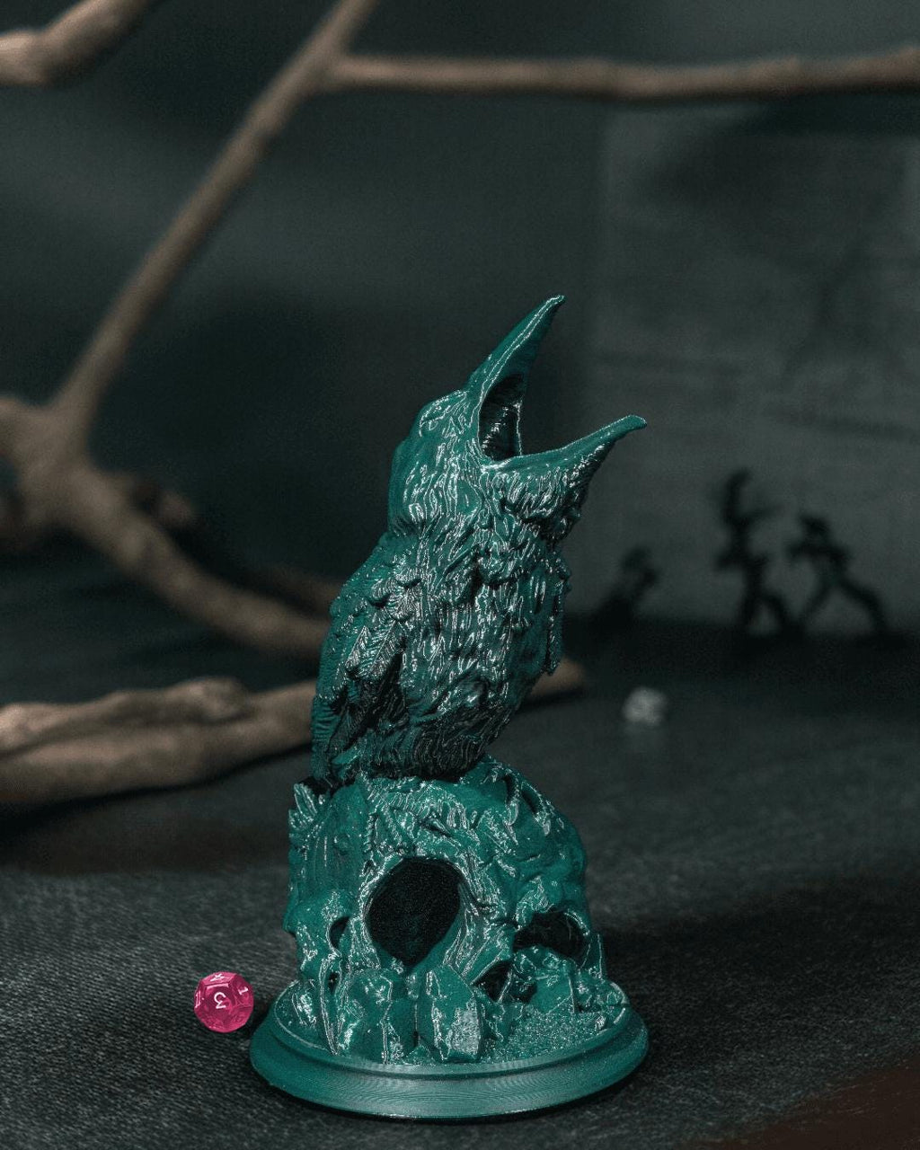 Raven's Feast #1 Dice Tower 3D Printed Bonus Dice Set Free Shipping!