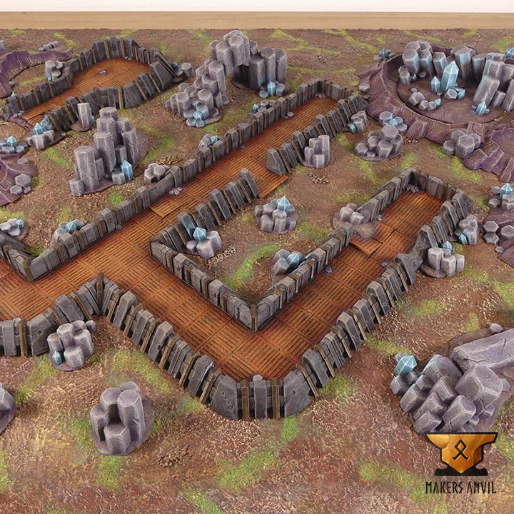 Planetary Outpost | Full Set | Tabletop Gaming & Diorama Scenery Terrain | 28mm to 32mm Scale | 3D Printed | Makers Anvil | Free Shipping