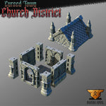 Cursed Town | Full Set | Tabletop Gaming & Diorama Scenery Terrain | 28mm to 32mm Scale | 3D Printed | Makers Anvil | Free Shipping