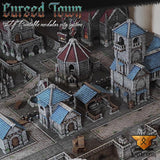 Cursed Town | Full Set | Tabletop Gaming & Diorama Scenery Terrain | 28mm to 32mm Scale | 3D Printed | Makers Anvil | Free Shipping