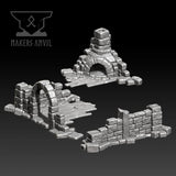 Ruined House | Tabletop Gaming & Diorama Scenery Terrain | 28mm to 32mm Scale | 3D Printed | Makers Anvil | Free Shipping