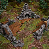 Ruined House | Tabletop Gaming & Diorama Scenery Terrain | 28mm to 32mm Scale | 3D Printed | Makers Anvil | Free Shipping