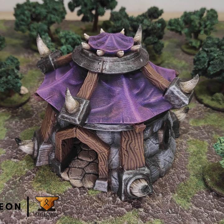 Orc Cottage | Tabletop Gaming & Diorama Scenery Terrain | 28mm to 32mm Scale | 3D Printed | Makers Anvil | Free Shipping