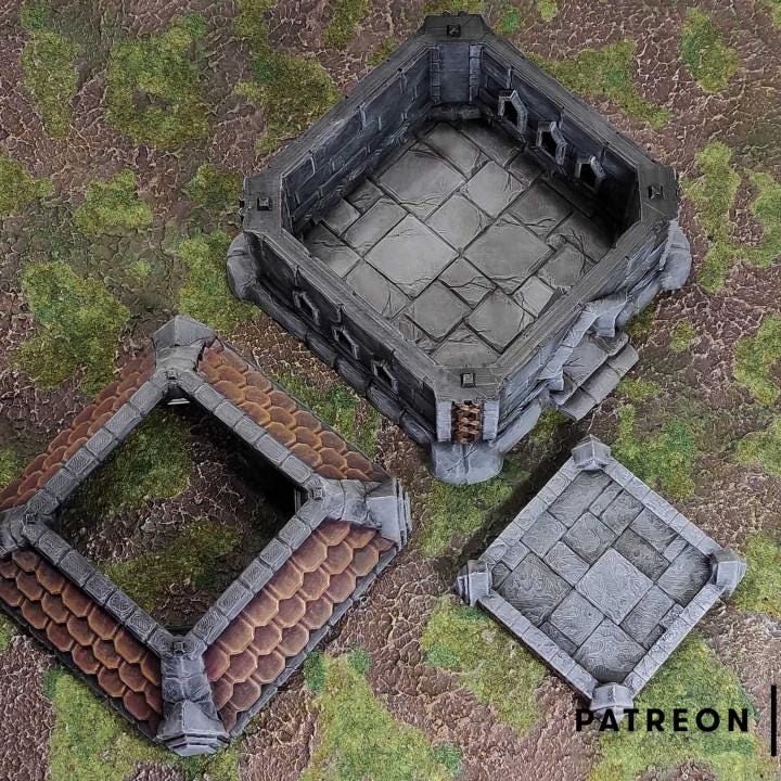 Dwarf House | Tabletop Gaming & Diorama Scenery Terrain | 28mm to 32mm Scale | 3D Printed | Makers Anvil | Free Shipping