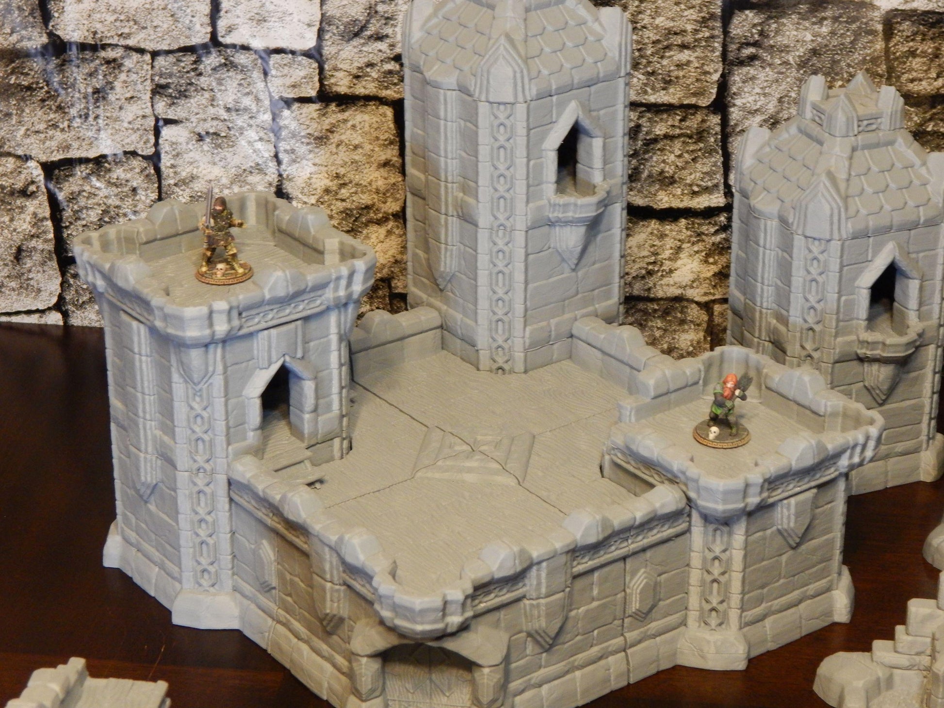 Dwarf Settlement | Full Set | Tabletop Gaming & Diorama Scenery Terrain | 28mm to 32mm Scale | 3D Printed | Makers Anvil | Free Shipping