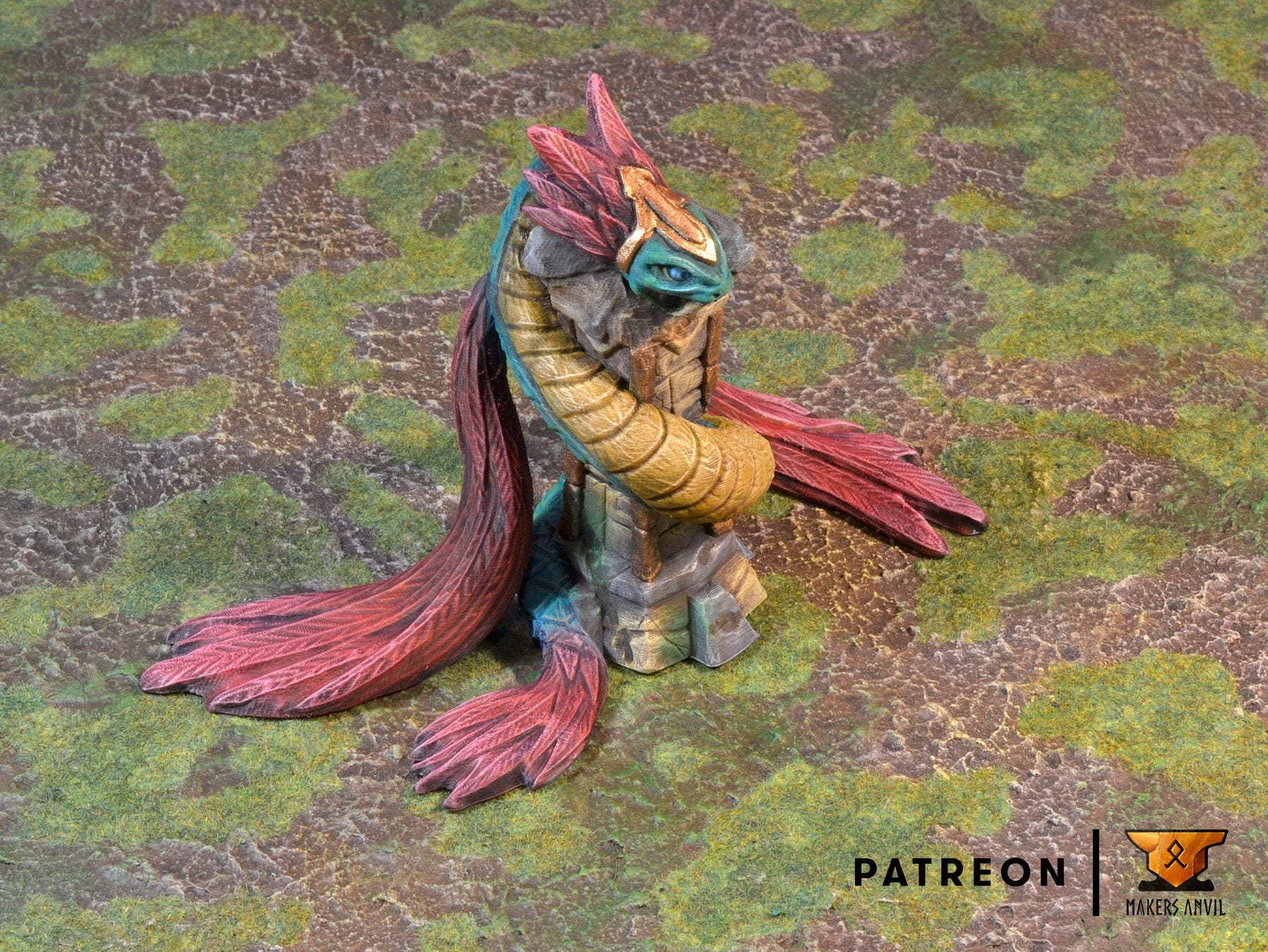 Forgotten Temple Full Set | Tabletop Gaming & Diorama Scenery Terrain | 28mm to 32mm Scale | 3D Printed | Makers Anvil | Free Shipping