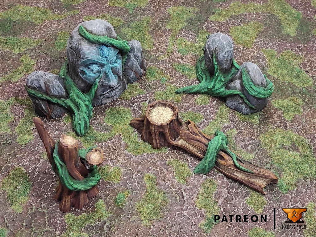 Magical Forest Full Set | Tabletop Gaming & Diorama Scenery Terrain | 28mm to 32mm Scale | 3D Printed | Makers Anvil | Free Shipping