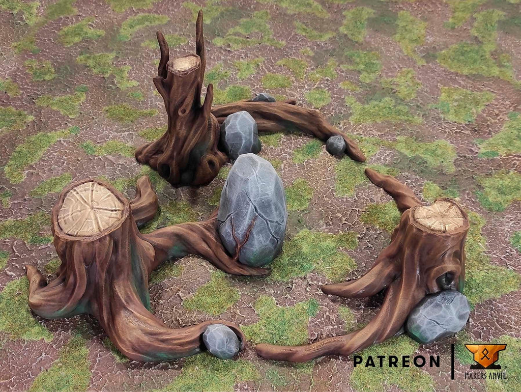 Magical Forest Full Set | Tabletop Gaming & Diorama Scenery Terrain | 28mm to 32mm Scale | 3D Printed | Makers Anvil | Free Shipping
