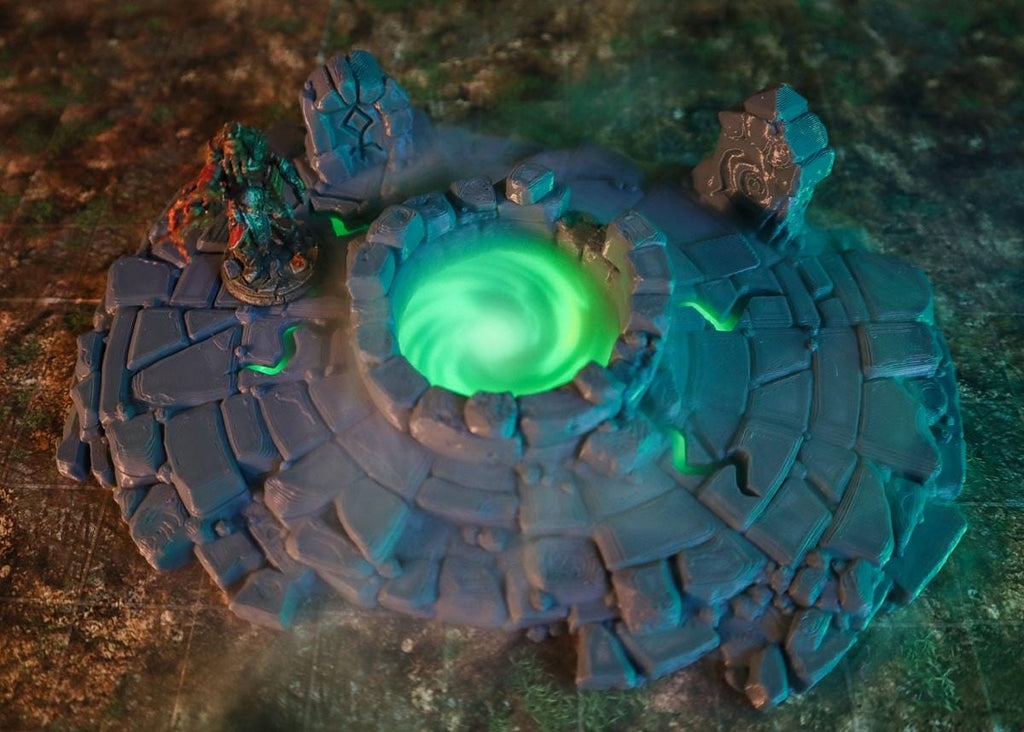 Calling Portals - Forgotten Font & Summoning Circle | Tabletop Gaming Terrain | 28mm to 32mm Scale | 3D Printed  | Free Shipping
