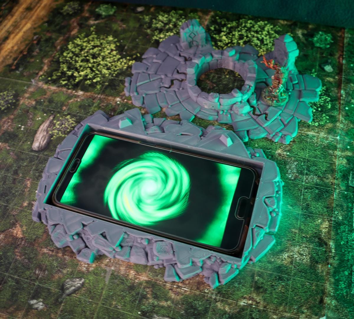 Calling Portals - Forgotten Font & Summoning Circle | Tabletop Gaming Terrain | 28mm to 32mm Scale | 3D Printed  | Free Shipping