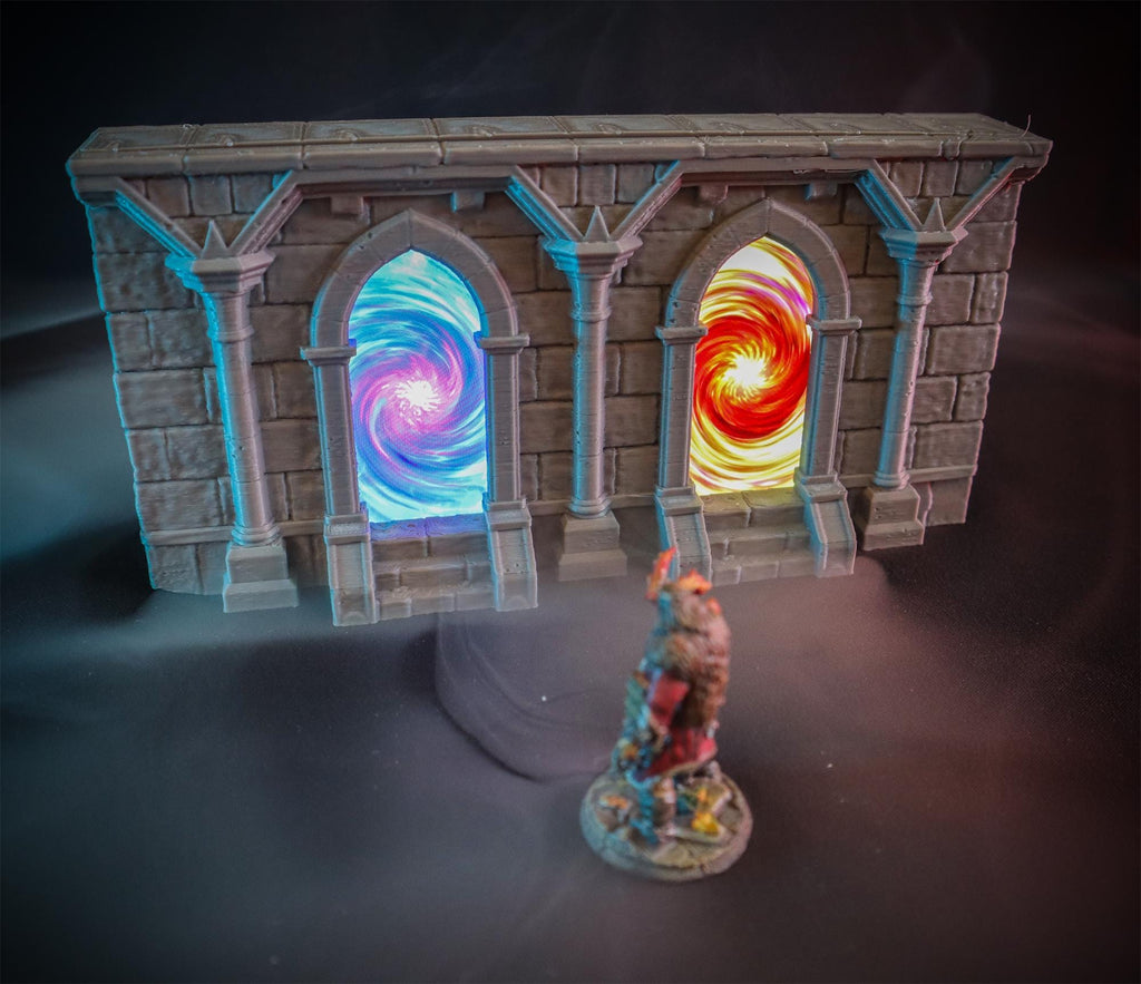 Calling Portals - Double Entrance | Tabletop Gaming Terrain | 28mm to 32mm Scale | 3D Printed  | Free Shipping