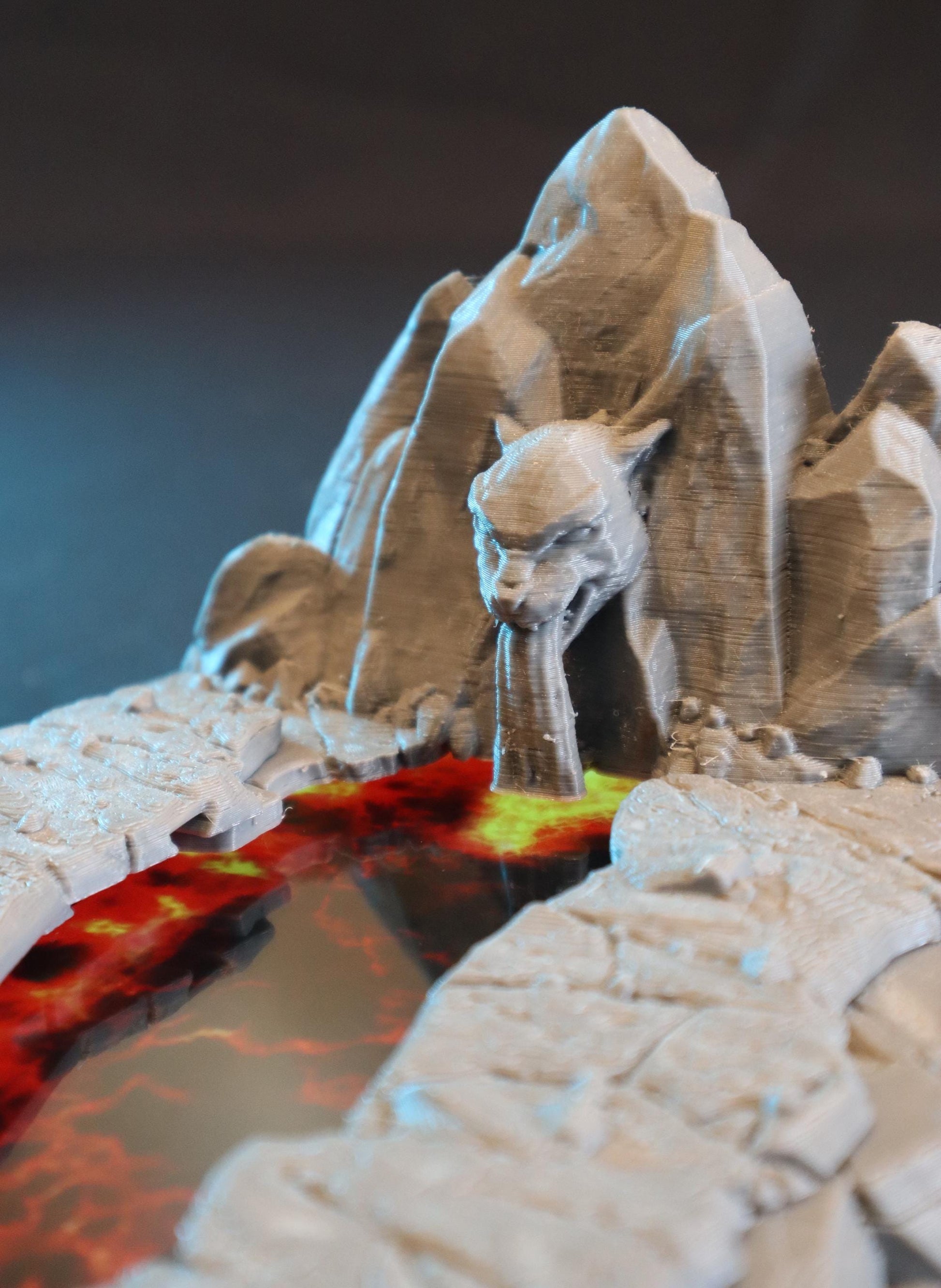 Calling Portals - Cave of the Firecat | Tabletop Gaming Terrain | 28mm to 32mm Scale | 3D Printed  | Free Shipping