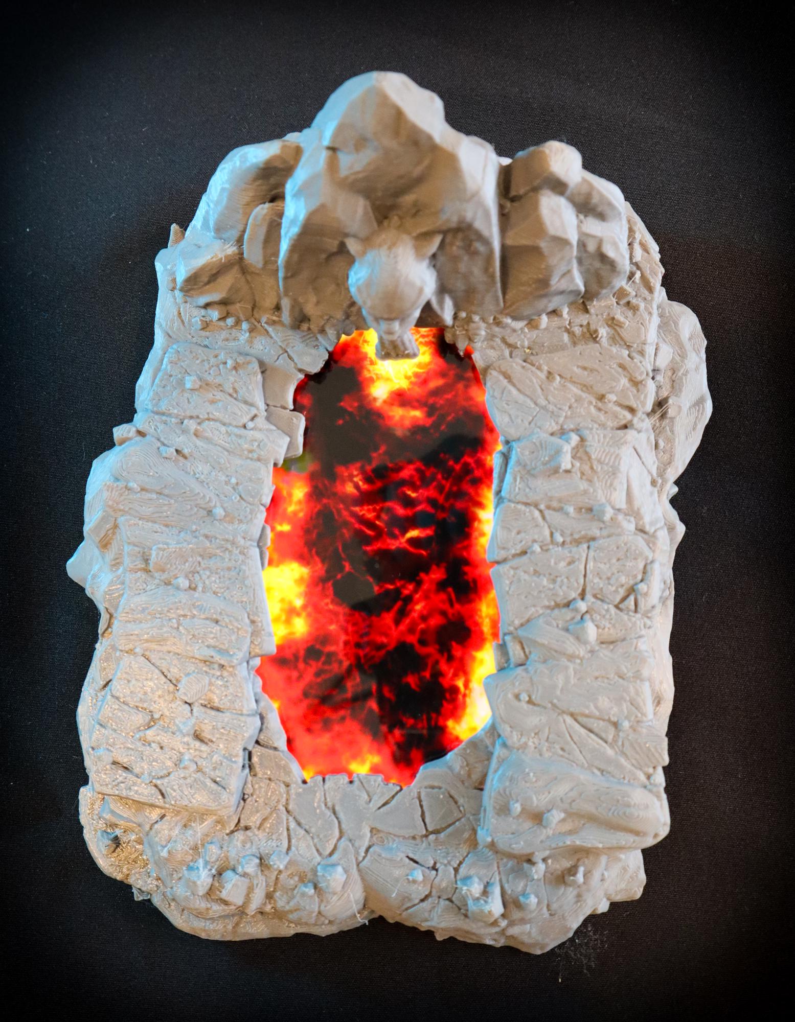 Calling Portals - Cave of the Firecat | Tabletop Gaming Terrain | 28mm to 32mm Scale | 3D Printed  | Free Shipping