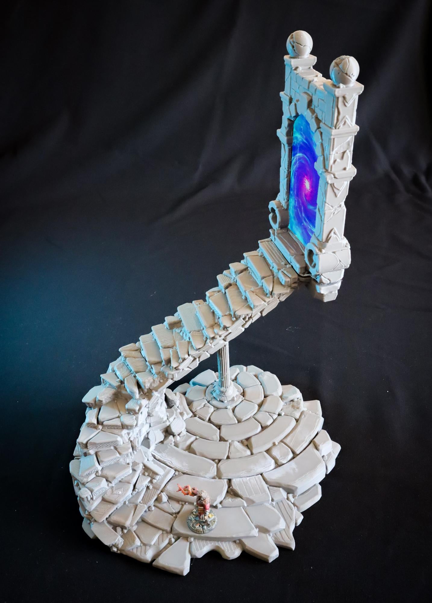 Calling Portals - Crumbling Stairs | Tabletop Gaming Terrain | 28mm to 32mm Scale | 3D Printed  | Free Shipping