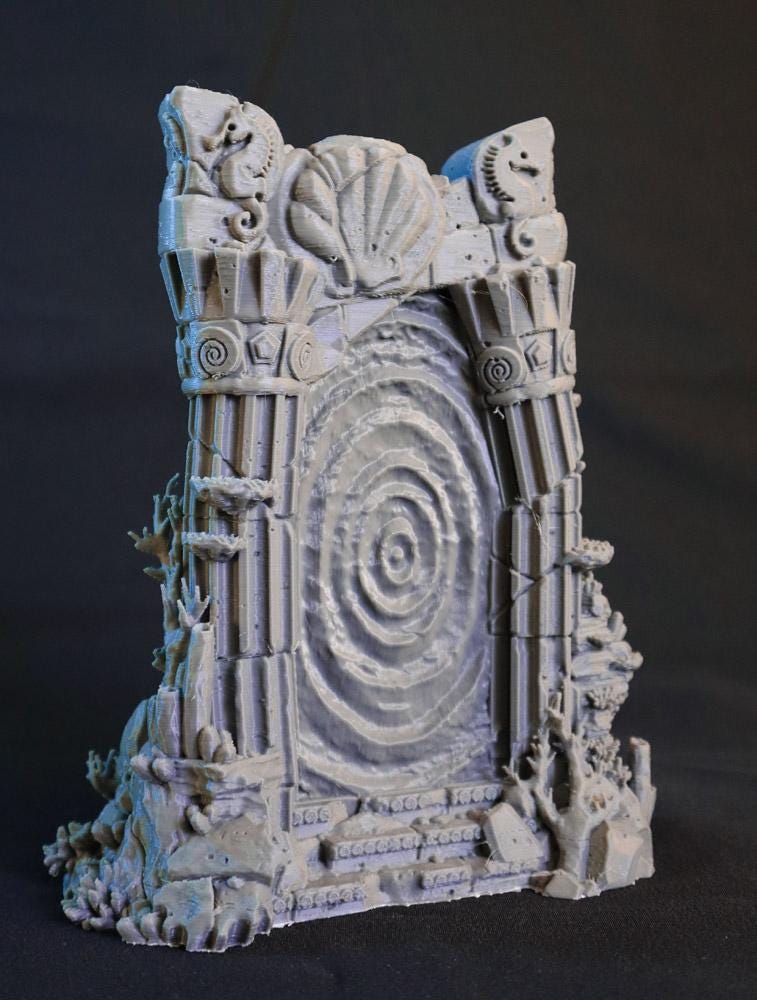 Calling Portals - Aeloria's Underwater Gateway | Tabletop Gaming Terrain | 28mm to 32mm Scale | 3D Printed  | Free Shipping
