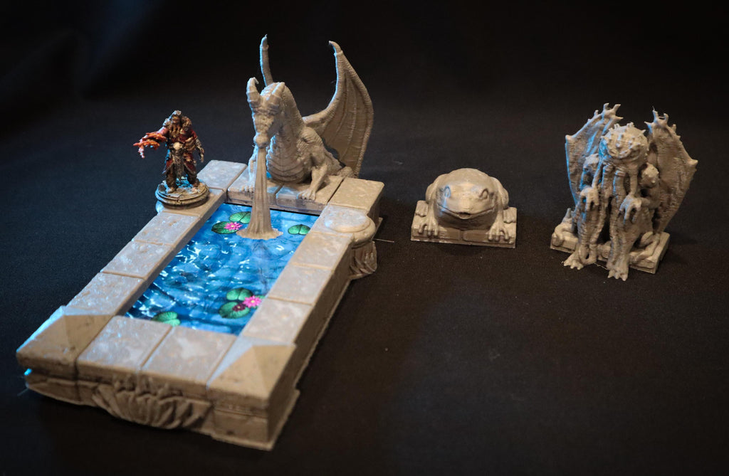 Calling Portals - Dragon's Pond | Tabletop Gaming Terrain | 28mm to 32mm Scale | 3D Printed  | Free Shipping