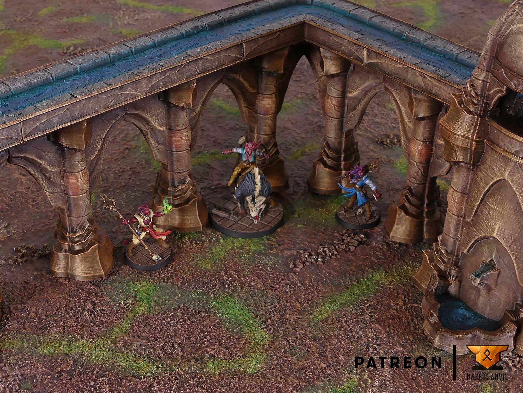 City of Intrigues Full Set | Tabletop Gaming & Diorama Scenery Terrain | 28mm to 32mm Scale | 3D Printed | Makers Anvil | Free Shipping