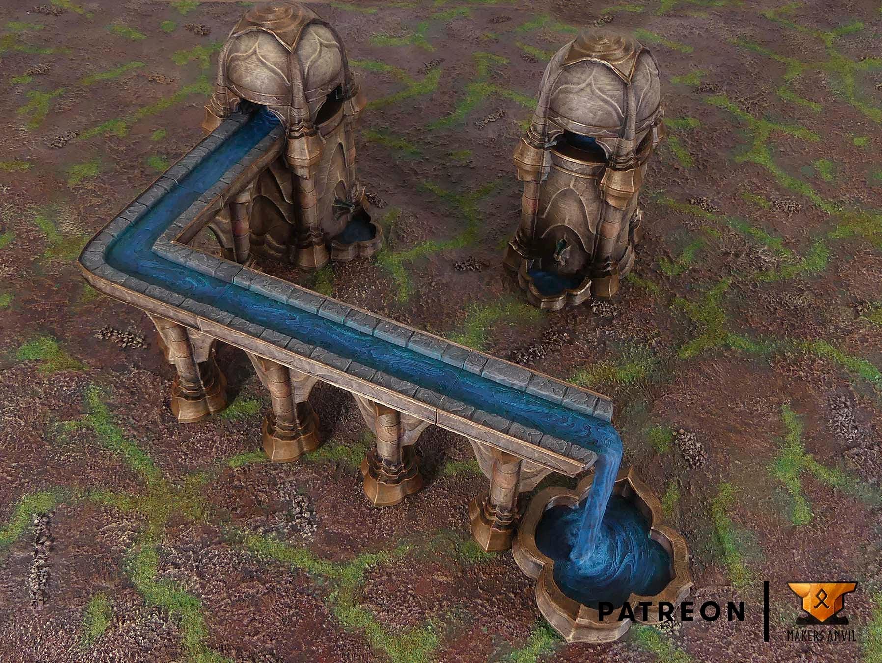 City of Intrigues Full Set | Tabletop Gaming & Diorama Scenery Terrain | 28mm to 32mm Scale | 3D Printed | Makers Anvil | Free Shipping