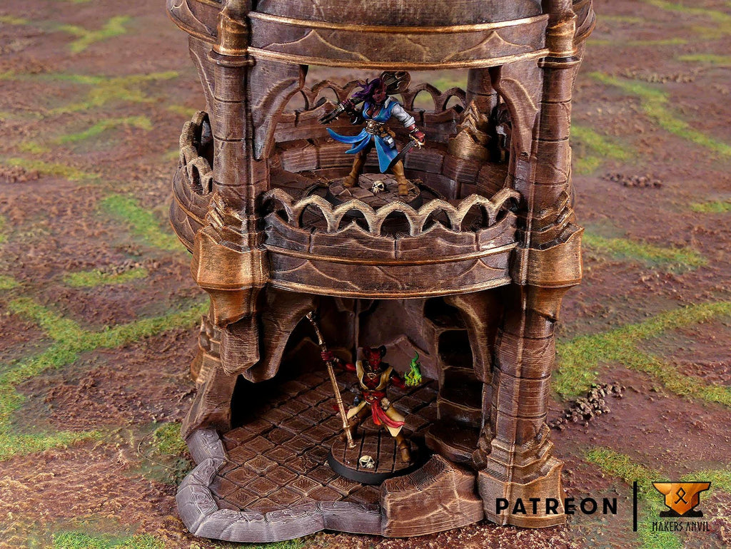 City of Intrigues Full Set | Tabletop Gaming & Diorama Scenery Terrain | 28mm to 32mm Scale | 3D Printed | Makers Anvil | Free Shipping