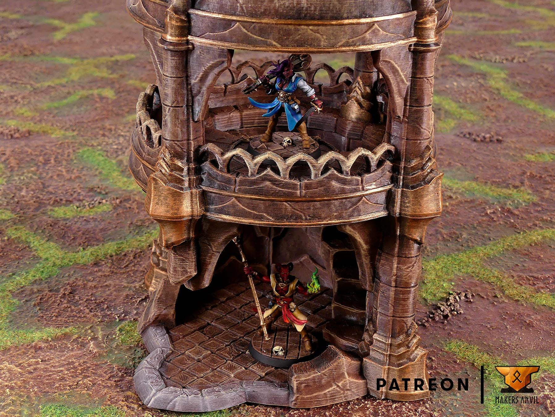 City of Intrigues Full Set | Tabletop Gaming & Diorama Scenery Terrain | 28mm to 32mm Scale | 3D Printed | Makers Anvil | Free Shipping