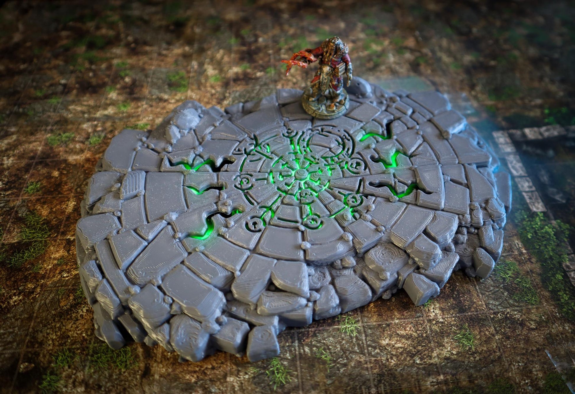 Calling Portals - Forgotten Font & Summoning Circle | Tabletop Gaming Terrain | 28mm to 32mm Scale | 3D Printed  | Free Shipping
