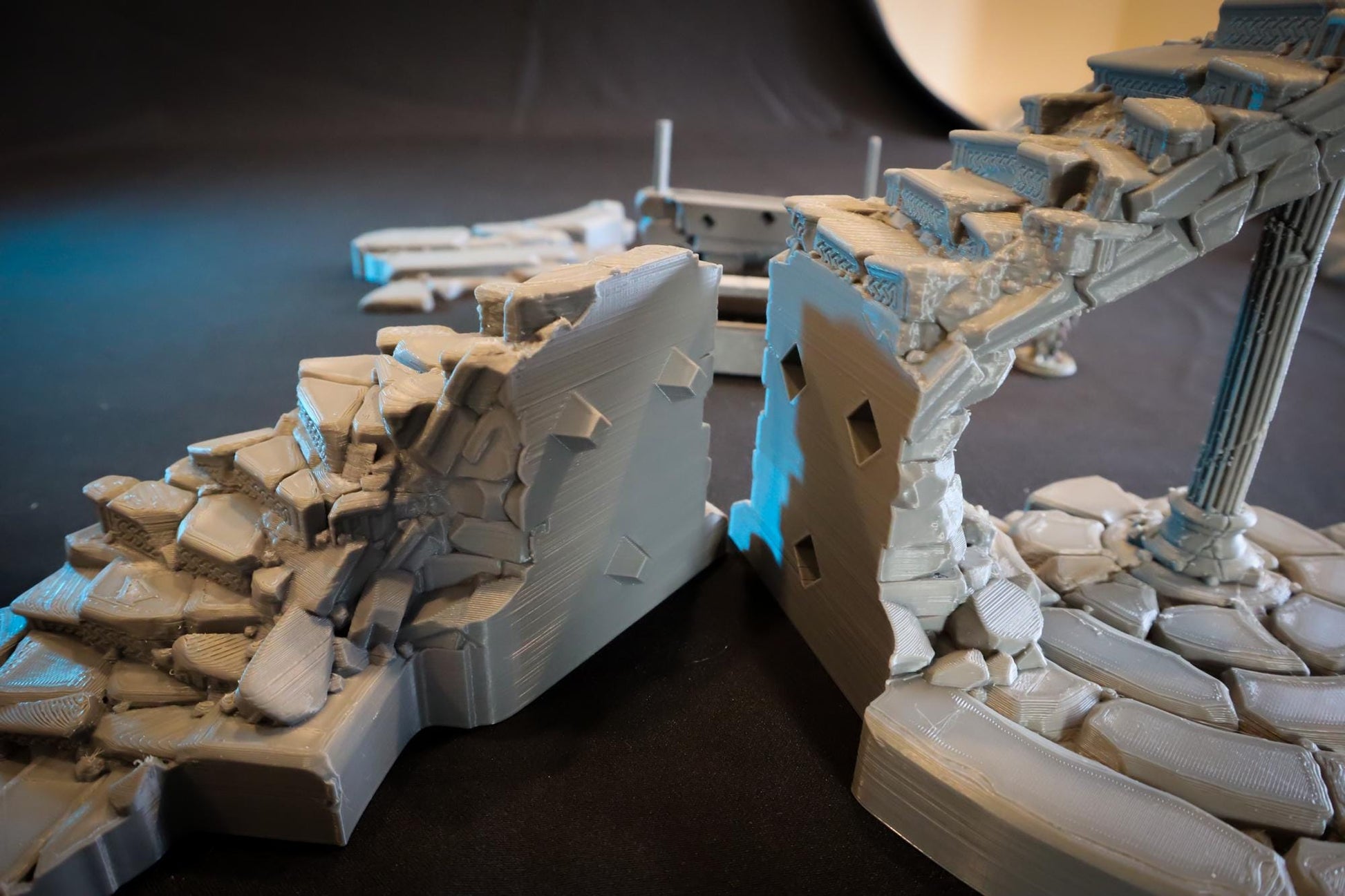 Calling Portals - Crumbling Stairs | Tabletop Gaming Terrain | 28mm to 32mm Scale | 3D Printed  | Free Shipping