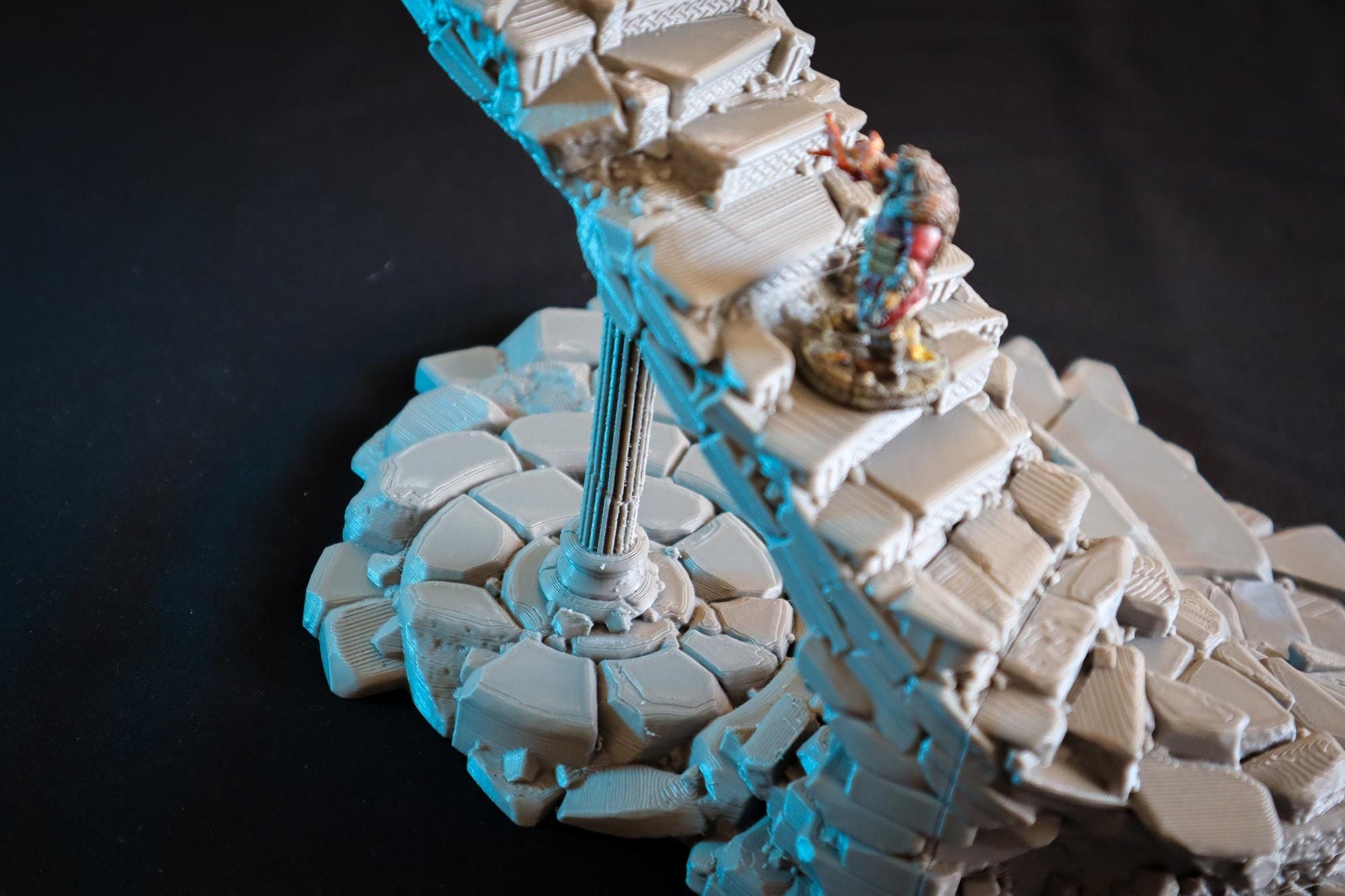 Calling Portals - Crumbling Stairs | Tabletop Gaming Terrain | 28mm to 32mm Scale | 3D Printed  | Free Shipping