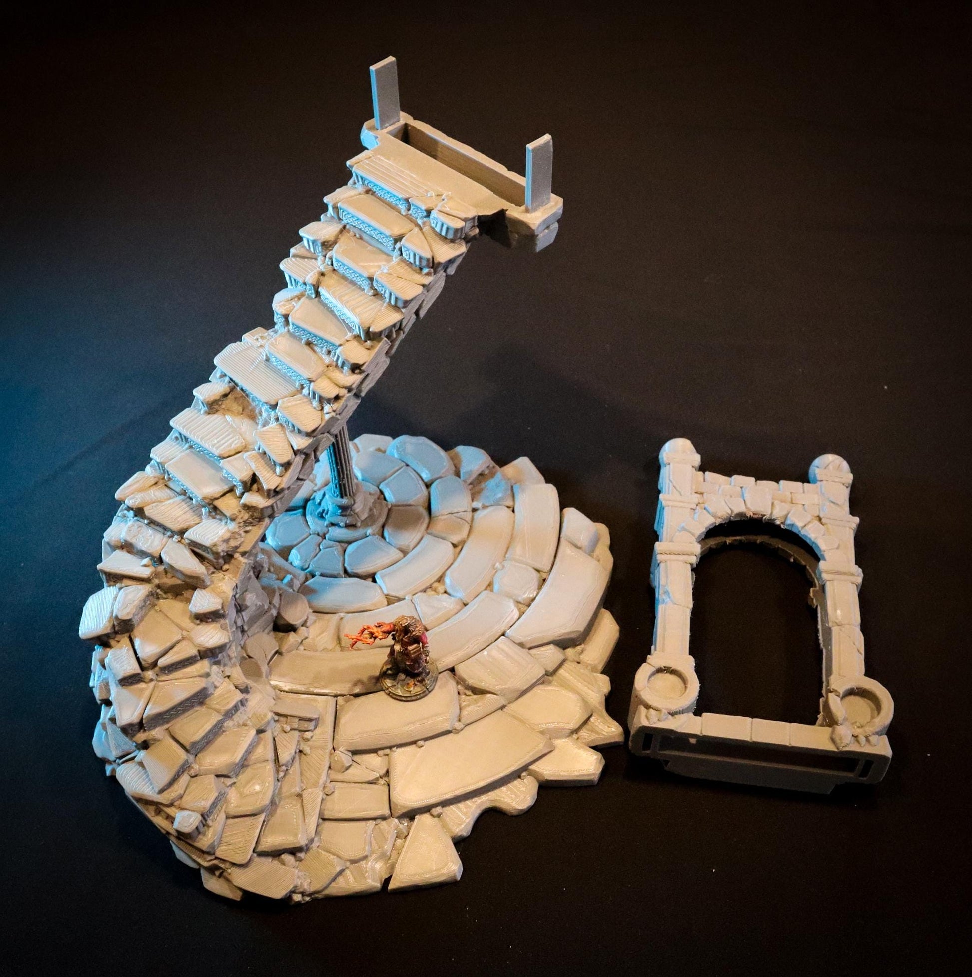 Calling Portals - Crumbling Stairs | Tabletop Gaming Terrain | 28mm to 32mm Scale | 3D Printed  | Free Shipping