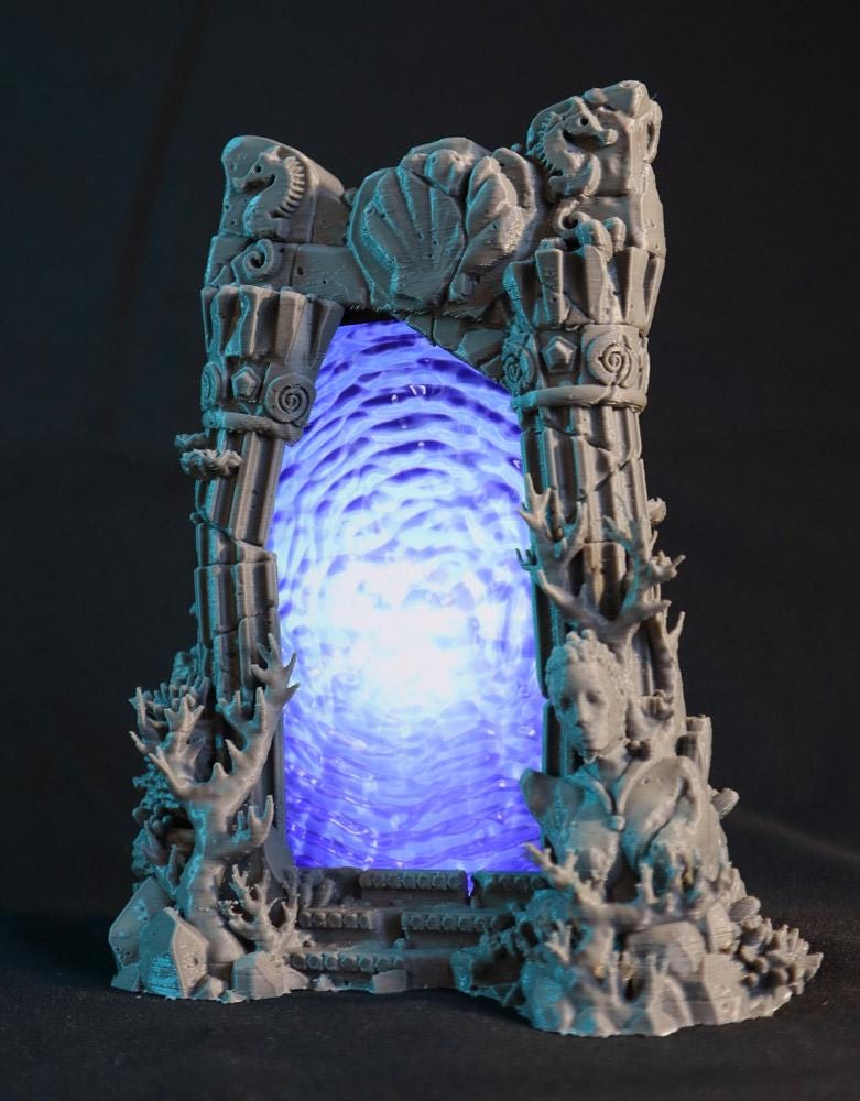 Calling Portals - Aeloria's Underwater Gateway | Tabletop Gaming Terrain | 28mm to 32mm Scale | 3D Printed  | Free Shipping