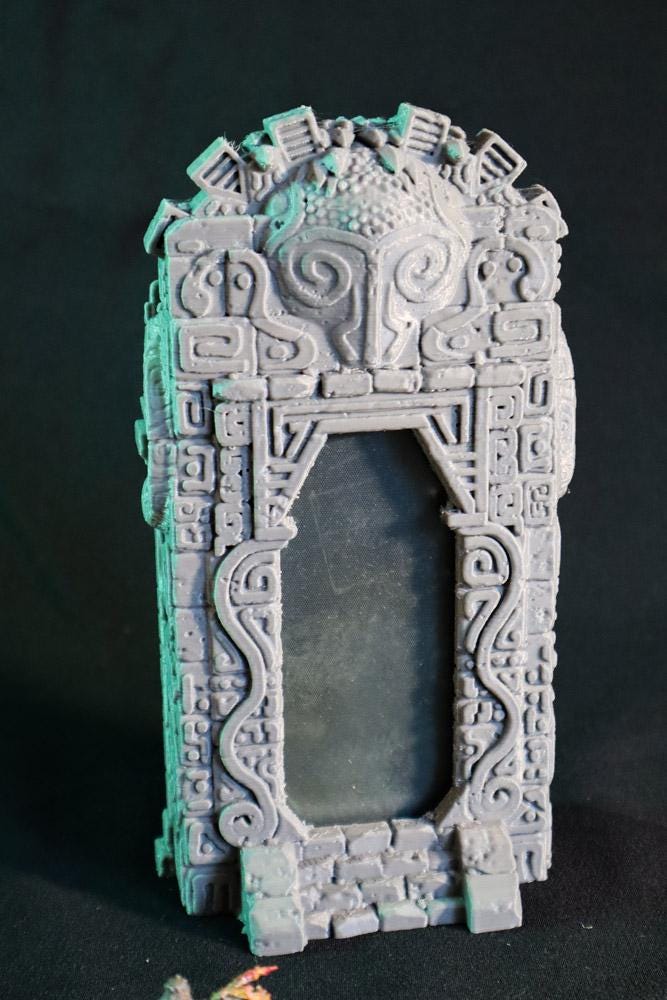 Calling Portals - Snake God | Tabletop Gaming Terrain | 28mm to 32mm Scale | 3D Printed  | Free Shipping