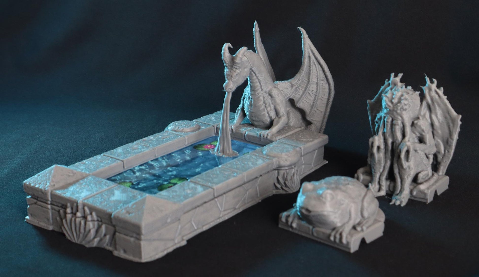 Calling Portals - Dragon's Pond | Tabletop Gaming Terrain | 28mm to 32mm Scale | 3D Printed  | Free Shipping