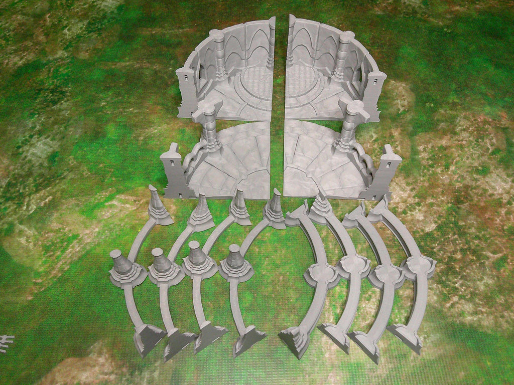 Temple of Baal | Tabletop Gaming & Diorama Scenery Terrain | 28mm to 32mm Scale | 3D Printed | Makers Anvil | Free Shipping
