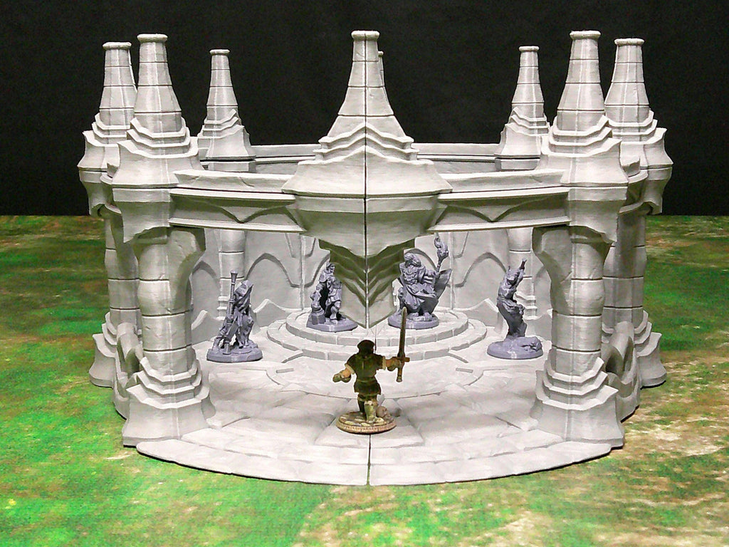 Temple of Baal | Tabletop Gaming & Diorama Scenery Terrain | 28mm to 32mm Scale | 3D Printed | Makers Anvil | Free Shipping
